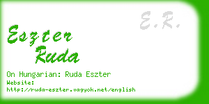 eszter ruda business card